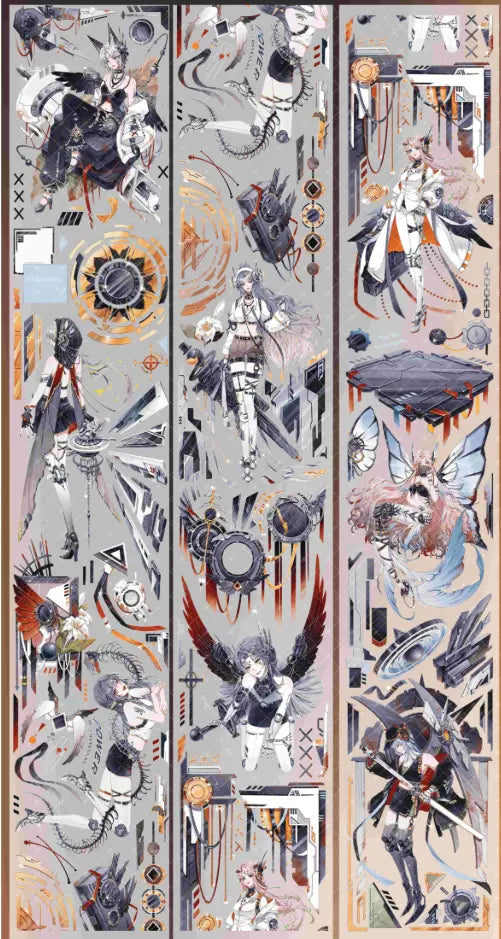 3488-BAILAN Studio-7x100cm Gold Shell Luster PET Tape