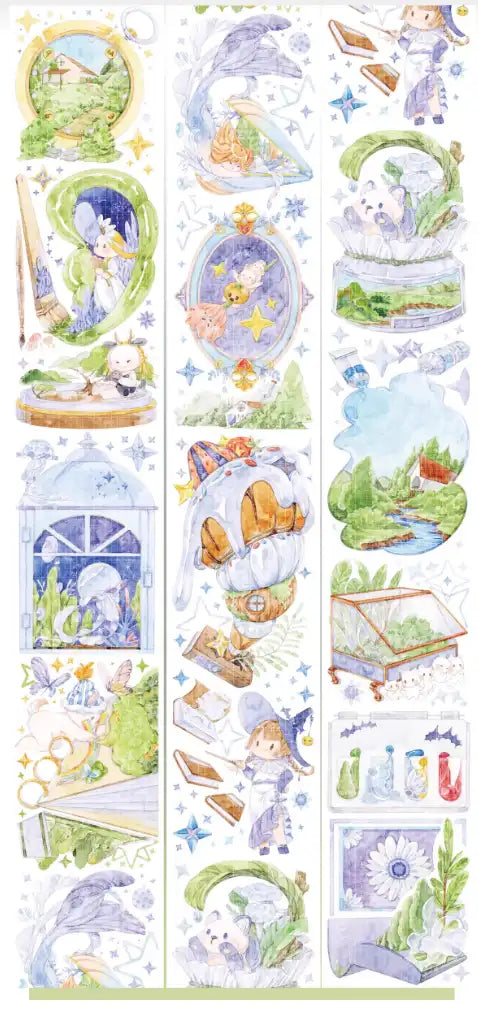 3525-Wild Banana Stuido-6x100cm Shell Luster PET Tape