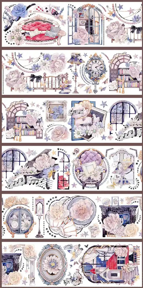 3554-Tianxiaobao's Starry Sky Studio-6.5x100cm Shell Luster PET Tape