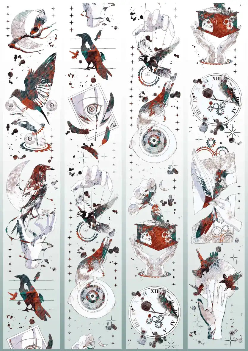 3572-SIQING Studio-6x100cm Aurora Blue PET Tape