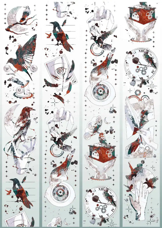 3572-SIQING Studio-6x100cm Aurora Blue PET Tape