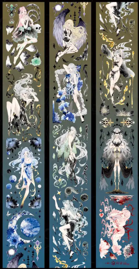 3587-NEVERLAND Studio-6.5x125cm Silver Shell Luster PET Tape