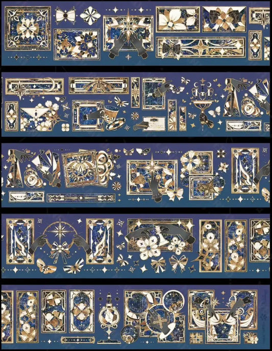 3591-7.5x150cm Gold Shell Luster PET Tape