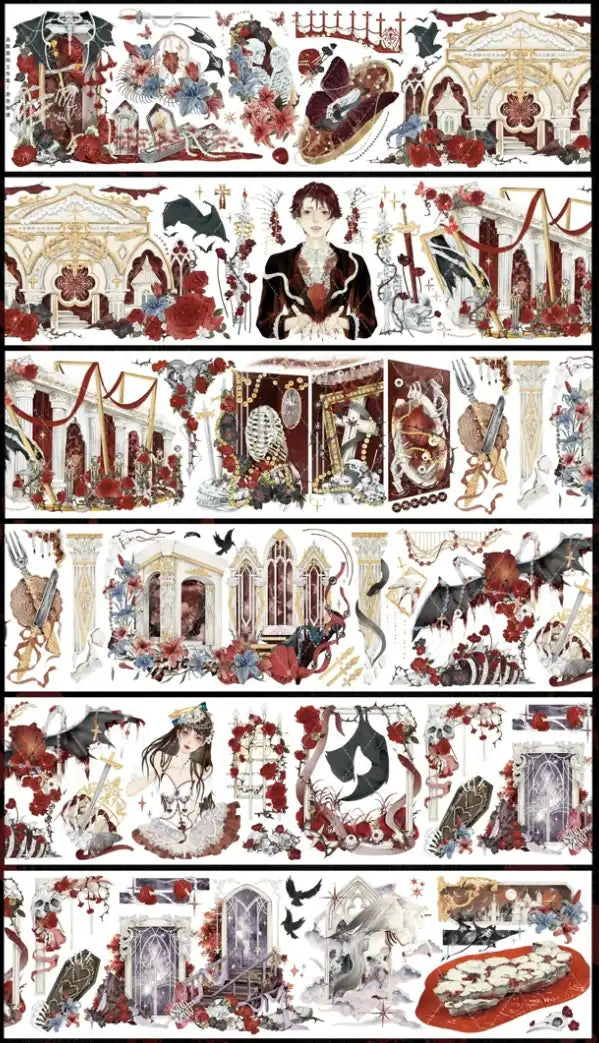 3598-DAO GE Studio-7.5x125cm Gold Shell Luster PET Tape