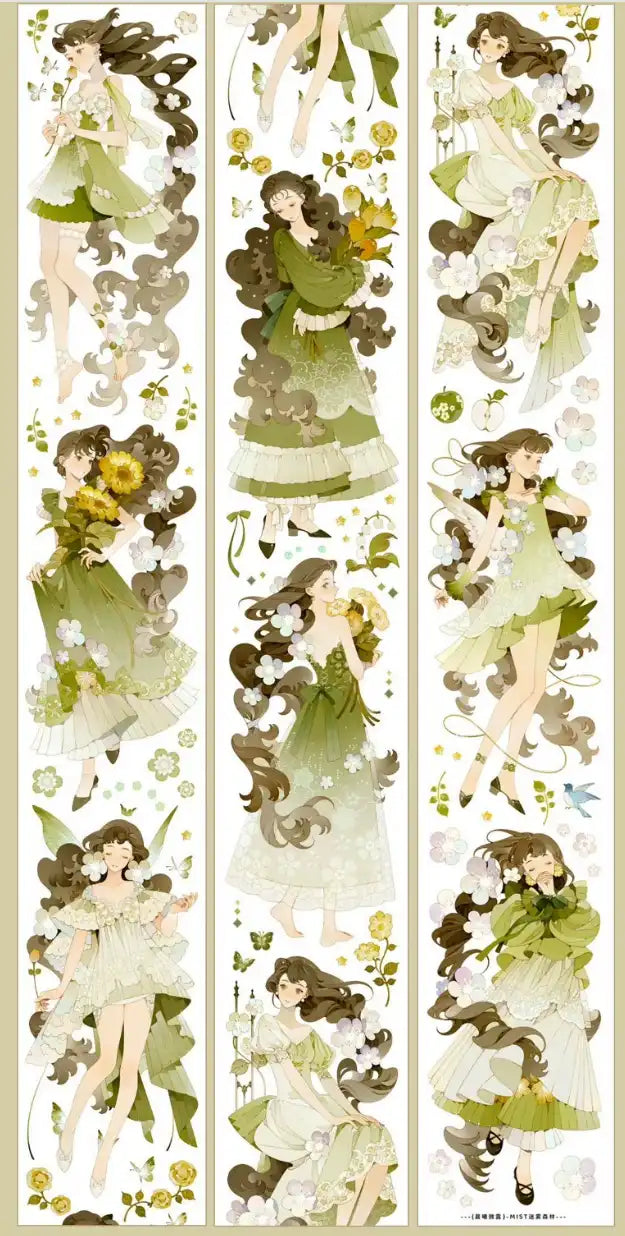 3607-MIST FOREST Studio-6x100cm Shell Luster PET Tape