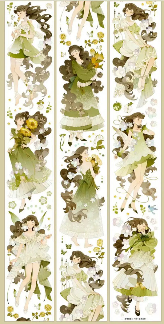 3607-MIST FOREST Studio-6x100cm Shell Luster PET Tape