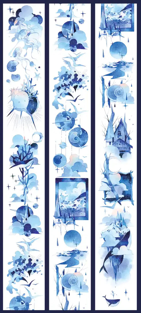 3616-Tianxiaobao's Starry Sky Studio-6x100cm Shell Luster PET Tape