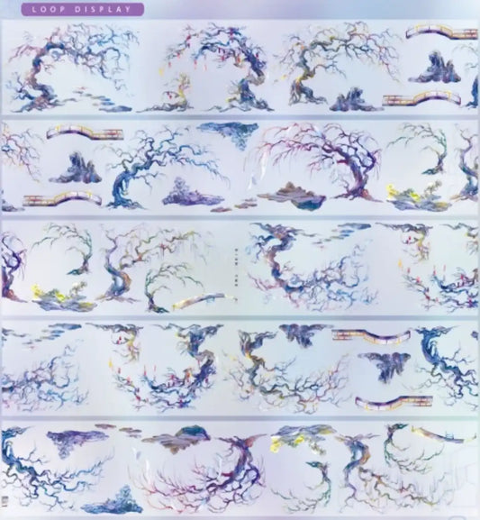 3639-JINGWUZHI Studio-9x180cm Glossy PET Tape