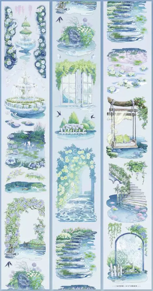 3694-MIST FOREST Studio-6x100cm Shell Luster PET Tape