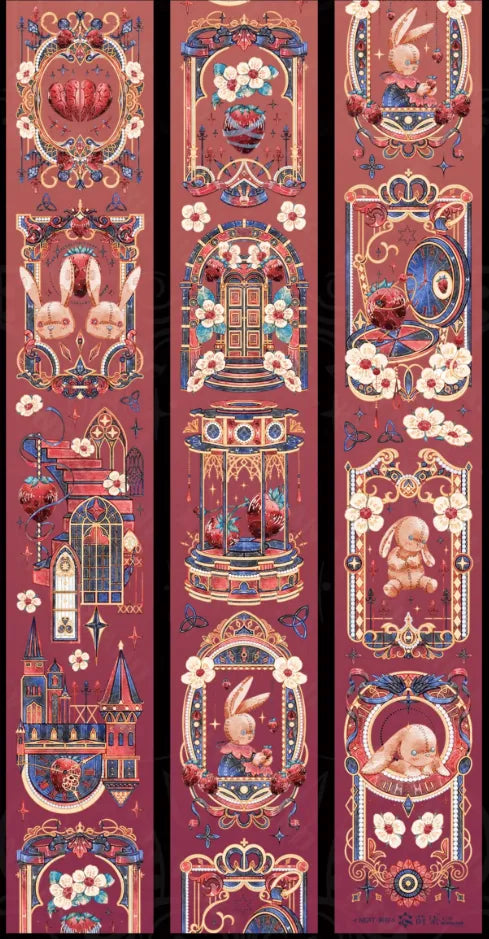 3696-NEVERLAND Studio-7x122cm Gold Shell Luster PET Tape