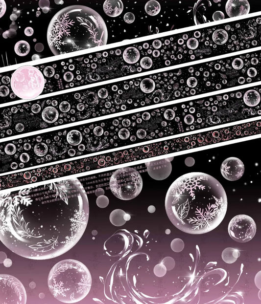 3706-MIST WITH STAR Studio-6x120cm Precut Shell Luster PET Tape