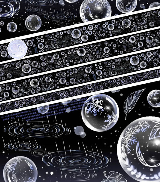 3707-MIST WITH STAR Studio-6x120cm Precut Shell Luster PET Tape