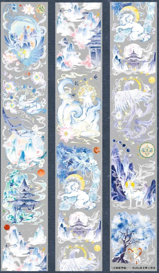 3739-BOBO FISH Studio-7x100cm Shell Luster PET Tape