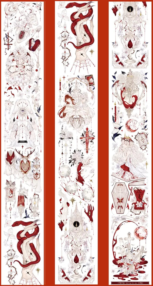 3837-8x133cm Hot Stamping Red PET Tape