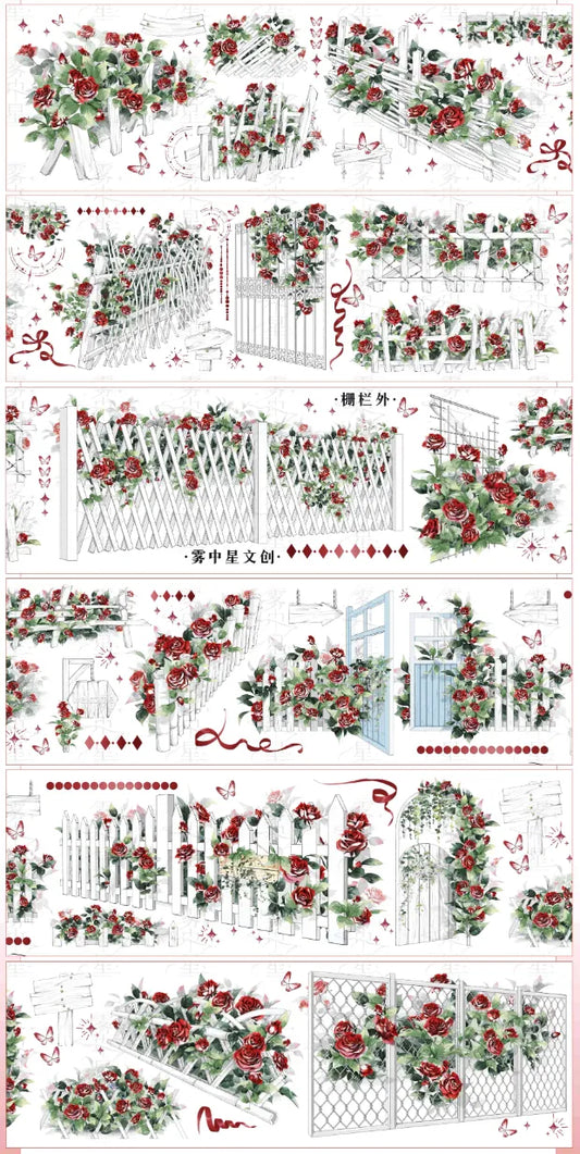 3881-MIST WITH STAR Studio-6x100cm Shell Luster PET Tape