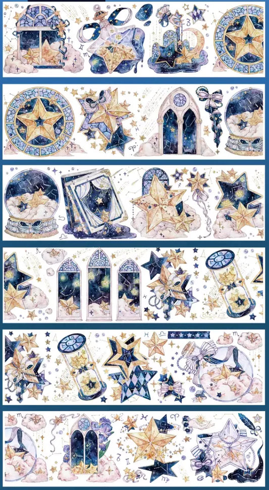 3968-6x100cm Holographic Silver PET Tape