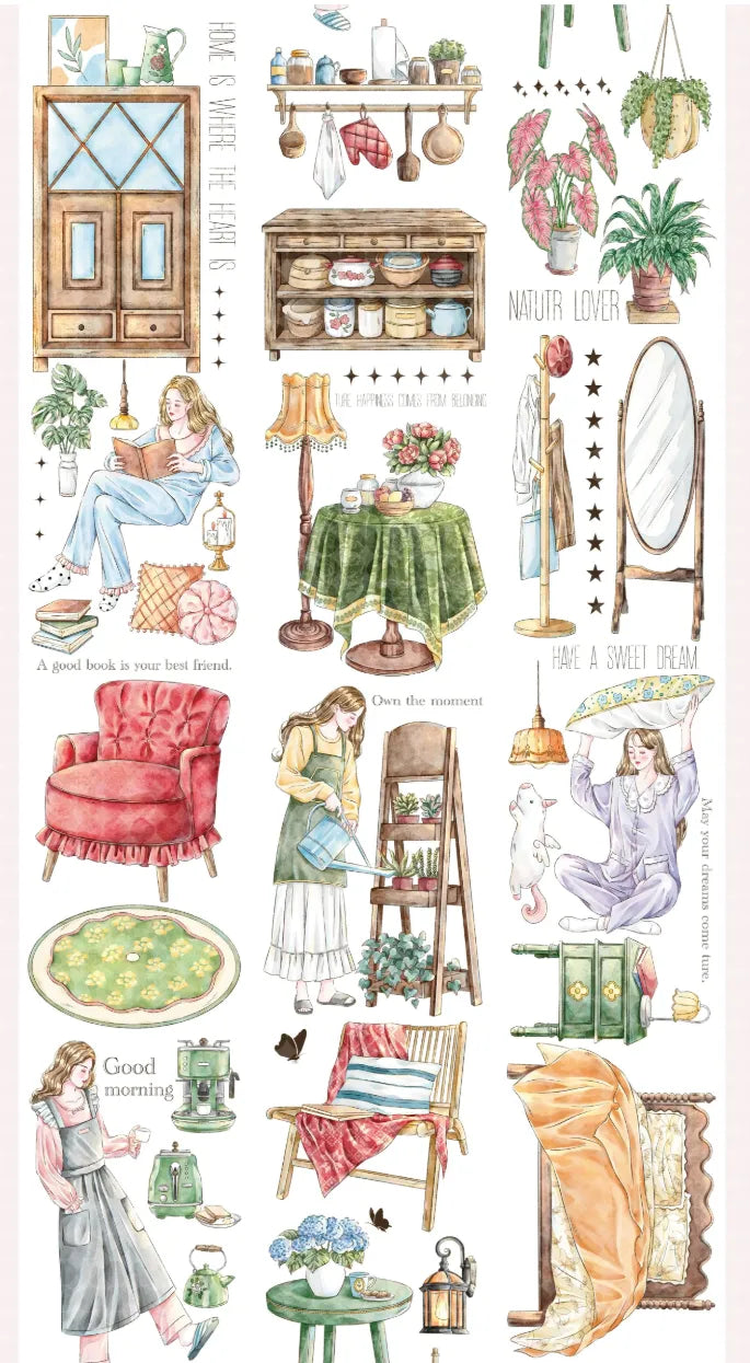 3977-MUJIE Studio-Precut Shell Luster PET Tape