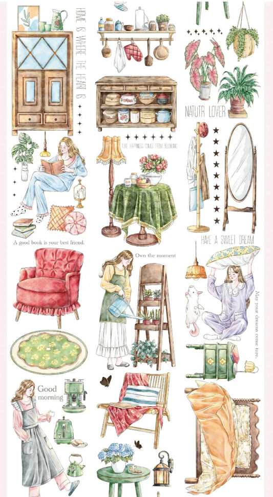 3977-MUJIE Studio-Precut Shell Luster PET Tape