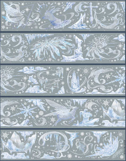 4000-MAN BU JING XIN Studio-6x100cm Shell Luster PET Tape