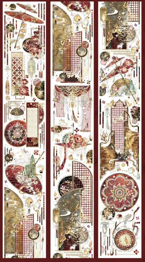 4021-MOODTAPE Studio-7x100cm Holographic Gold PET Tape