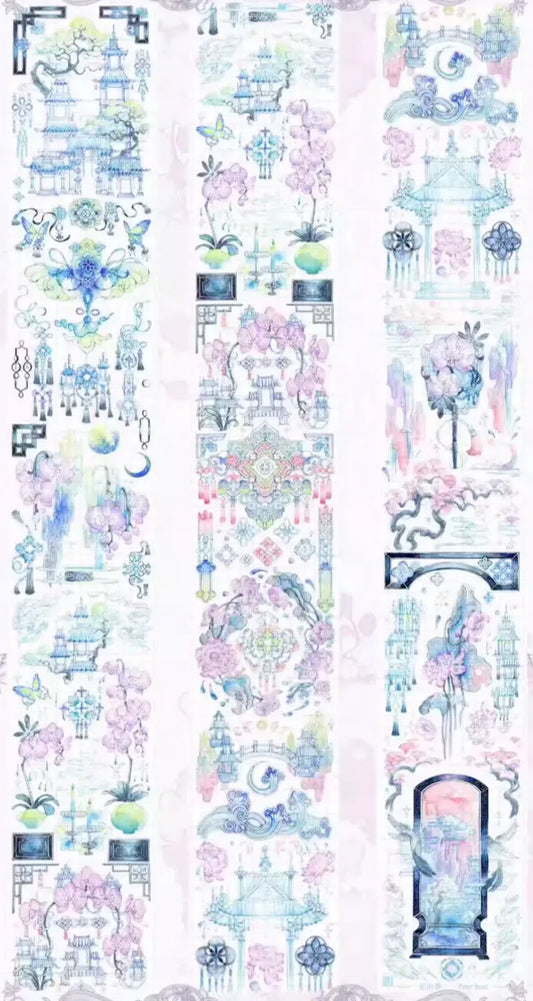 4028-xx studio-6.5x100cm Silver Shell Luster PET Tape