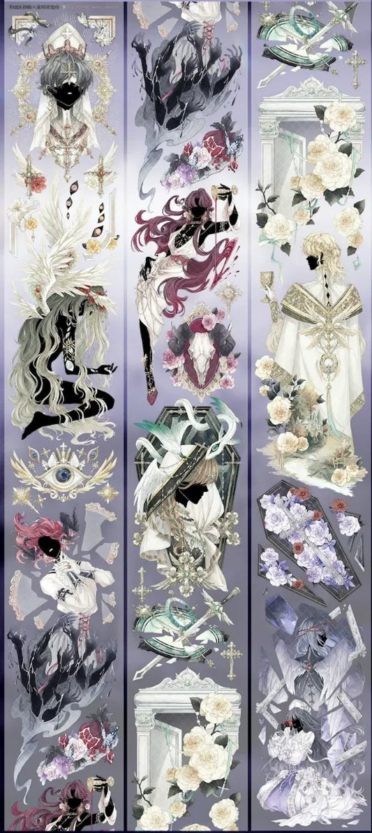 4100-Glacier Museum Studio-6x100cm Silver Shell Luster PET Tape