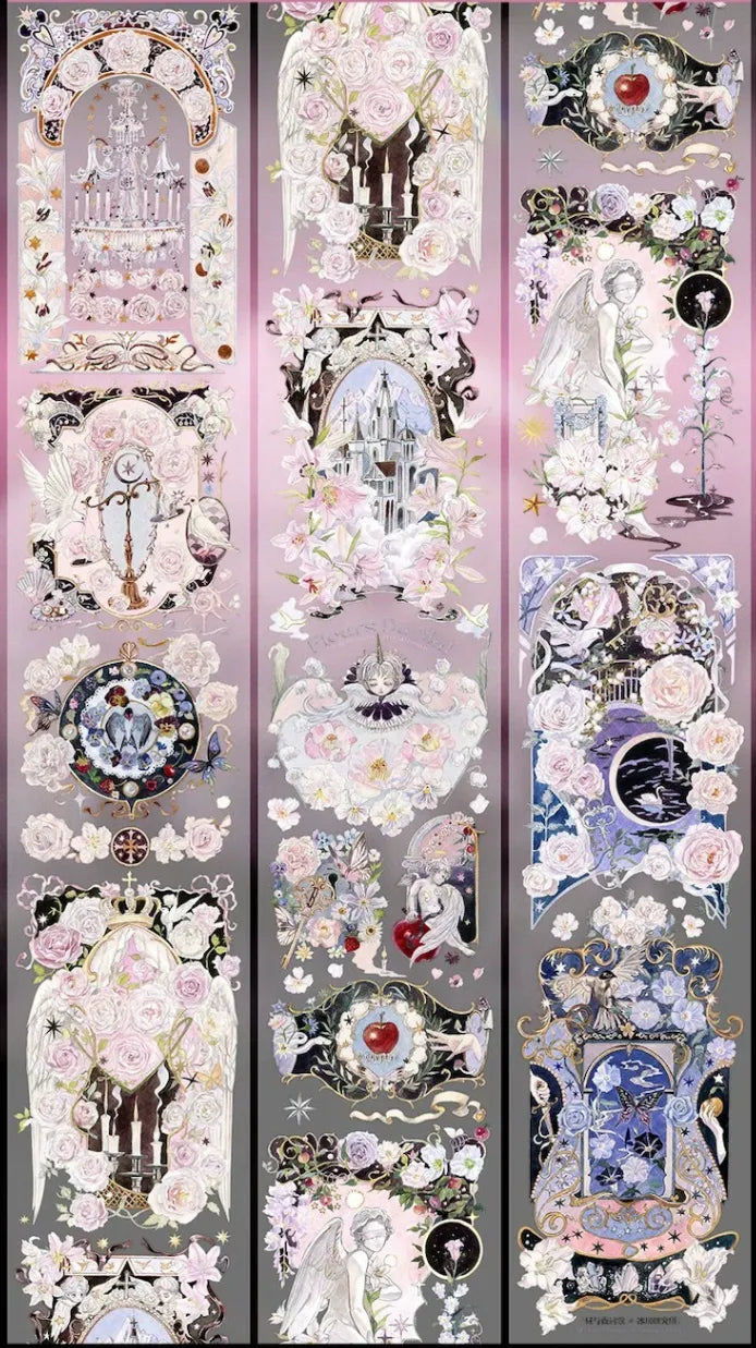 4101-Glacier Museum Studio-7.5x100cm Gold Shell Luster PET Tape