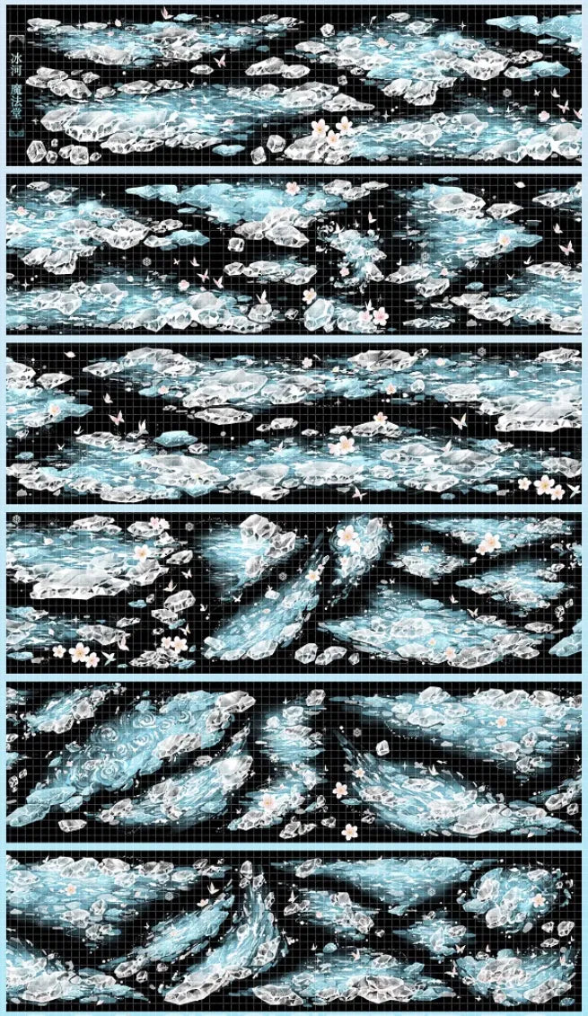 4143-6x100cm Shell Luster PET Tape