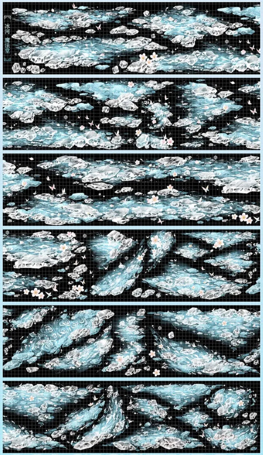 4143-6x100cm Shell Luster PET Tape