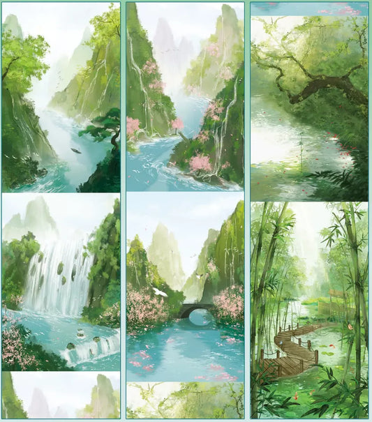 4381-XI NIAN Stuidio-10x97cm Washi PET Tape