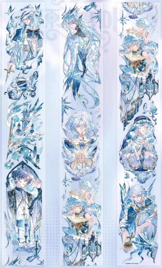 4506-Shimmer Devotion Studio-6.5x100cm Silver Shell Luster PET Tape