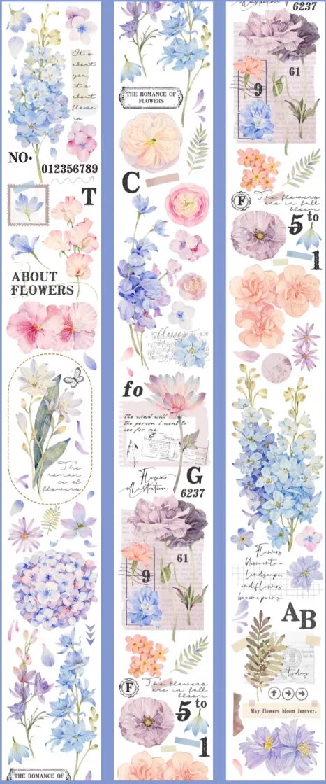 4513-MAN BU JING XIN Studio-6x116cm Shell Luster PET Tape