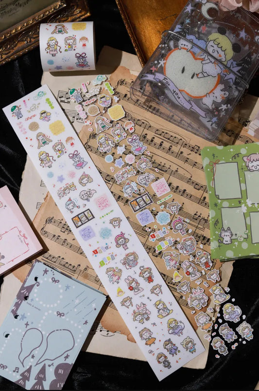 4567-Realheart Studio-Pre Cut Paper PET Tape