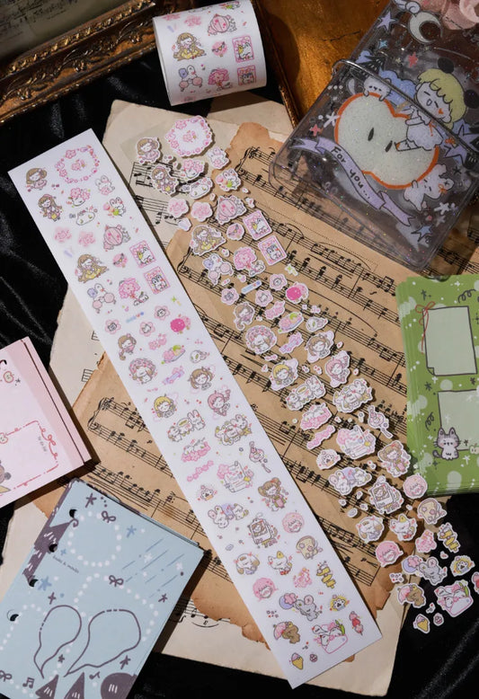 4568-Realheart Studio-Pre Cut Paper PET Tape