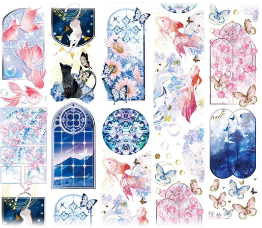 4586-NI CHOU SHA Studio-6x100cm Shell Luster PET Tape