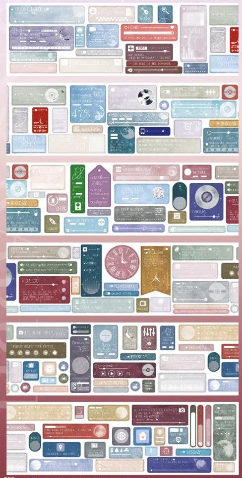 4595-King Kong Rabbit Studio-5x200cm Precut Shell Luster PET Tape