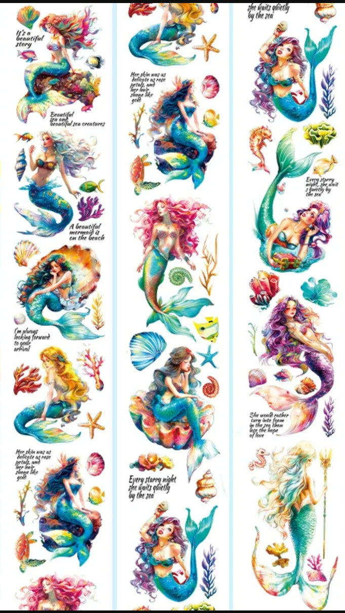 4715-WuBao Studio-6.5x100cm Silver Shell Luster PET Tape