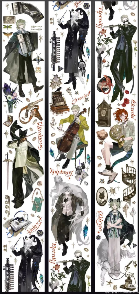 4725-Snowflake Studio-6x100cm Silver Shell Luster PET Tape