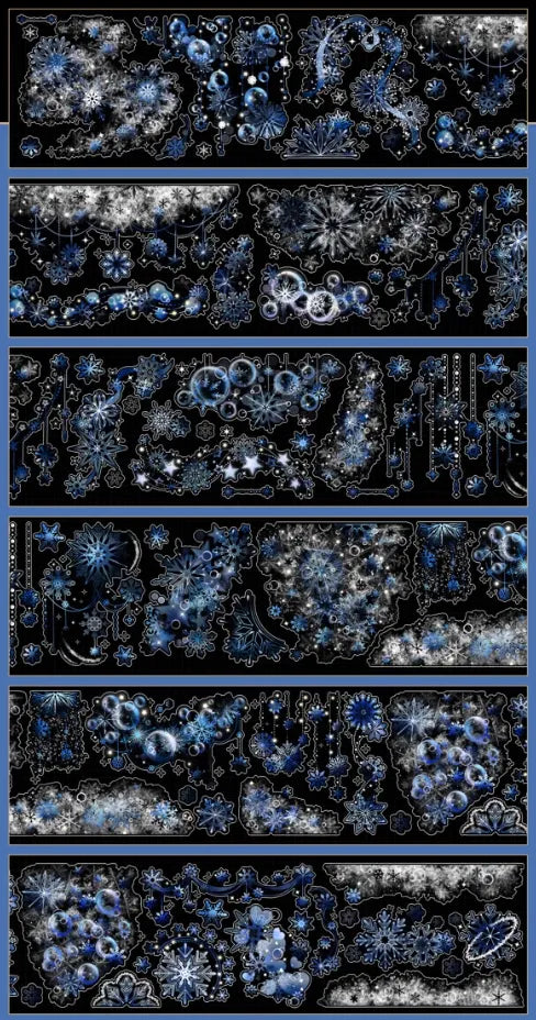 4763-Wines Studio-6x100cm Pre Cut Silver Shell Luster PET Tape