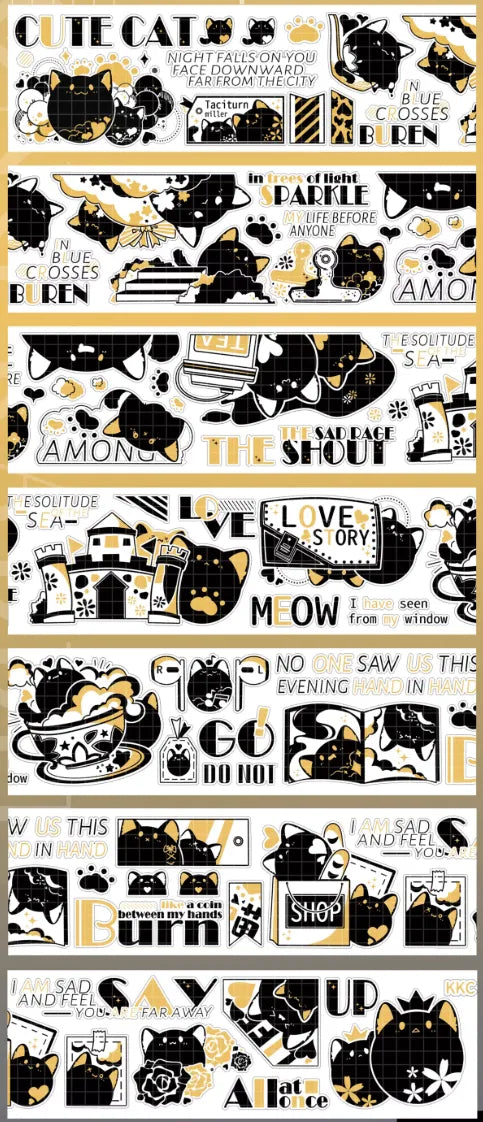 4784-King Kong Rabbit Studio-4x76cm Shell Luster PET Tape