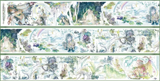 4936-NINTH FAIRWAY Studio-8x100cm Silver Shell Luster PET Tape