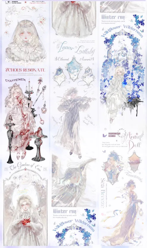 4971-Glacier Museum Studio-6.5x93cm Silver Shell Luster PET Tape