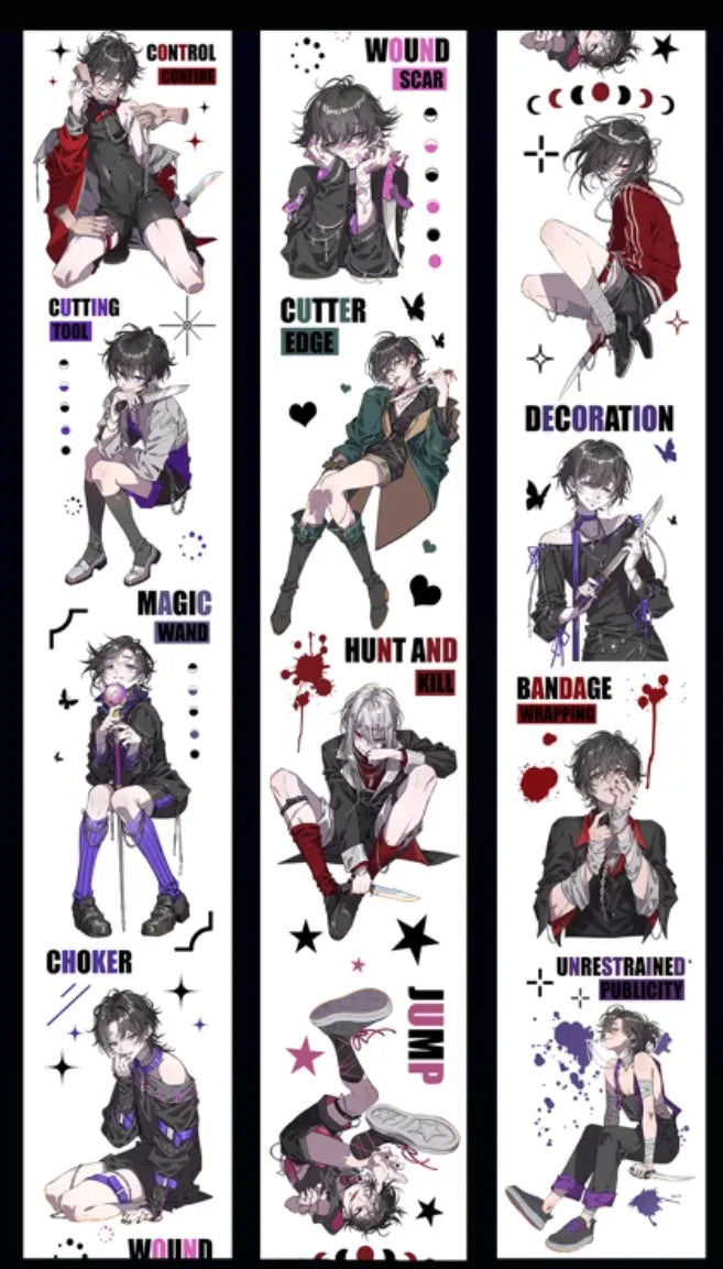 5093-MO RI KUANG HUAN Studio-6.5x115cm Silver Shell Luster PET Tape