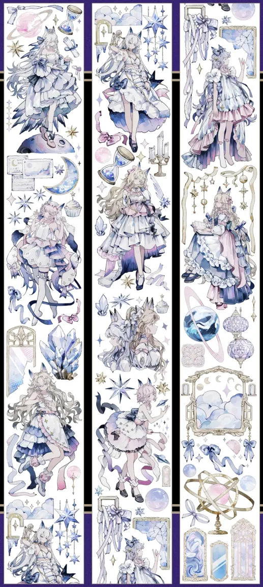 5175-Snowflake Studio-6.5x125cm Shell Luster PET Tape