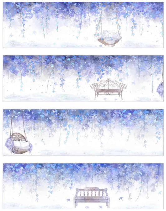 5208-MIST WITH STAR Studio-8.3x100cm Shell Luster PET Tape