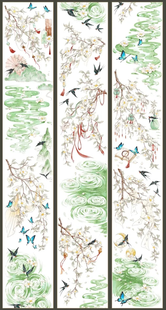 5216-XIAOYINYUYE Studio-6x100cm Shell Luster PET Tape