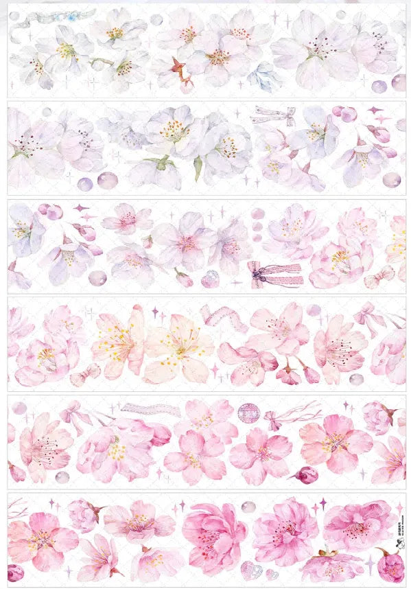 5237-Glacier Museum Studio-Cherry Blossom Pre Cut Matte PET Tape