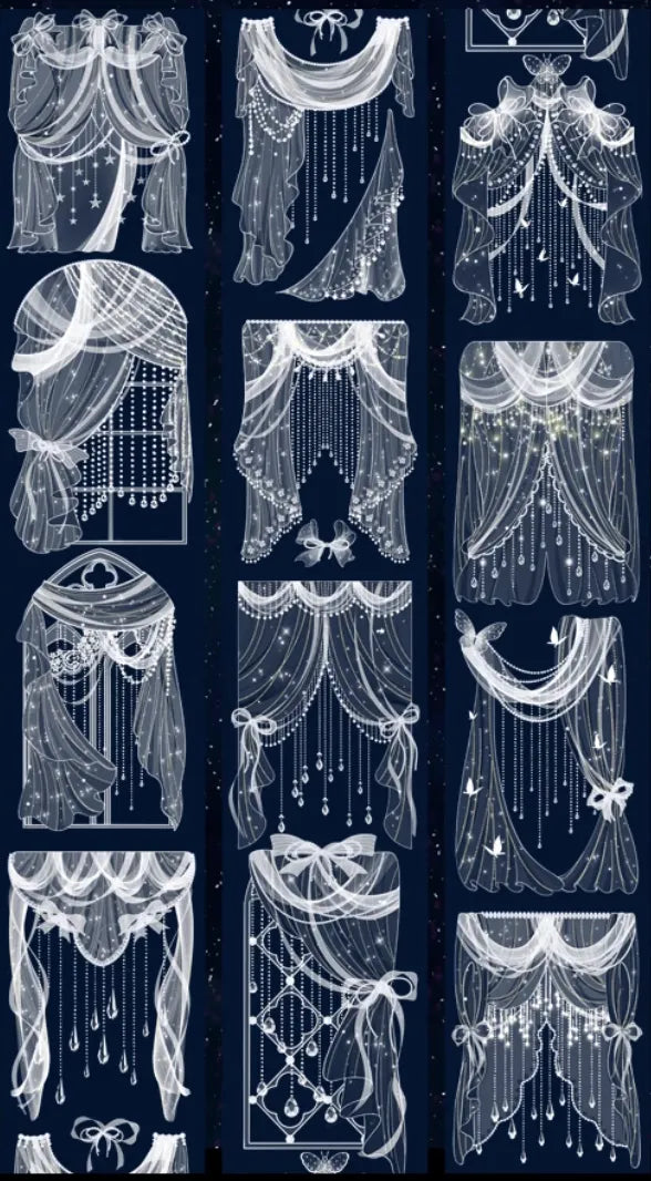 5300-ZHIXINGCHEN Studio-6x100cm Shell Luster PET Tape