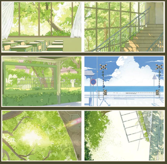 5318-XIAOYINYUYE Studio-10.3x100cm Washi PET Tape