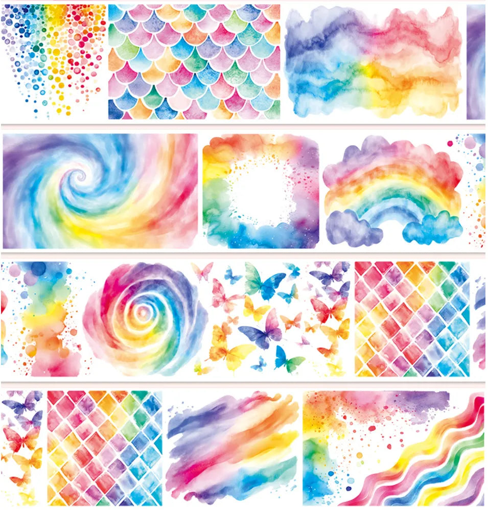 5332-7x100cm Silver Shell Luster PET Tape